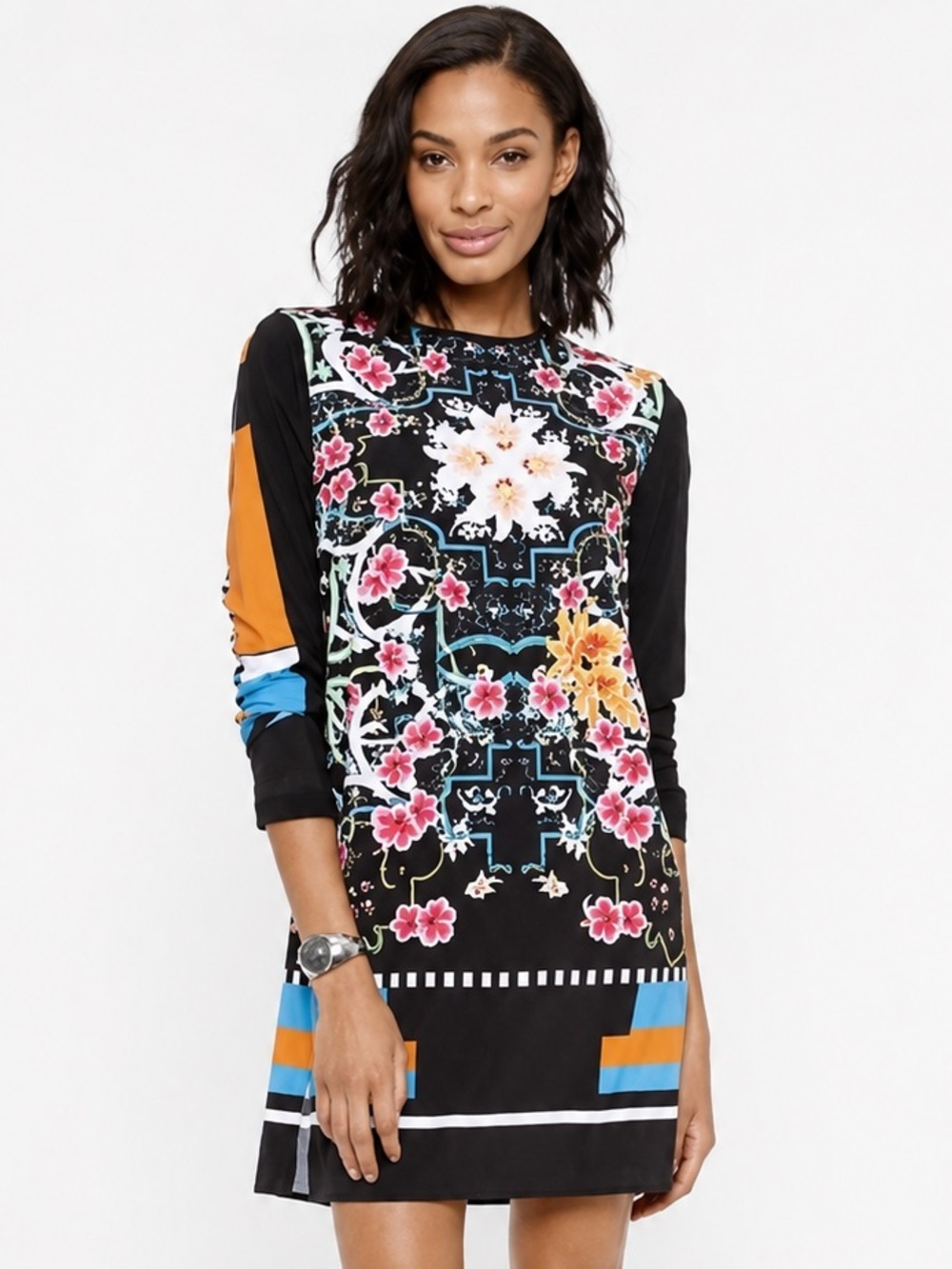 Clover Canyon Cuba Scarf Long Sleeve Dress